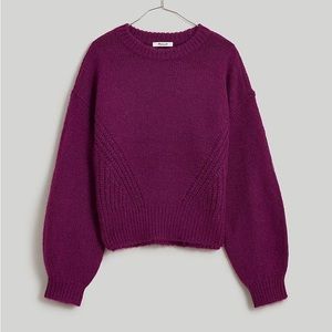 Wool blend wedge sweater